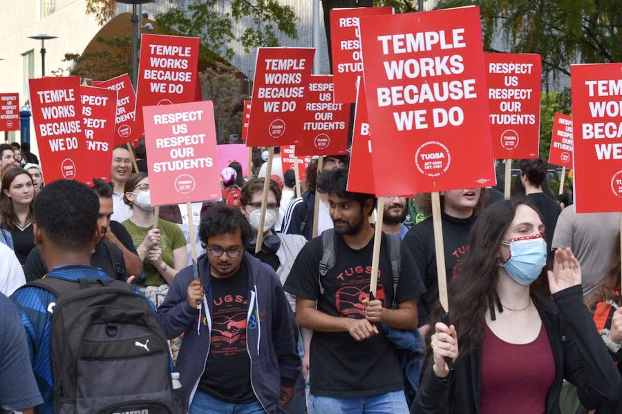 Temple Grad Students Lose Financial Aid & Health Insurance Over Strike Participation
